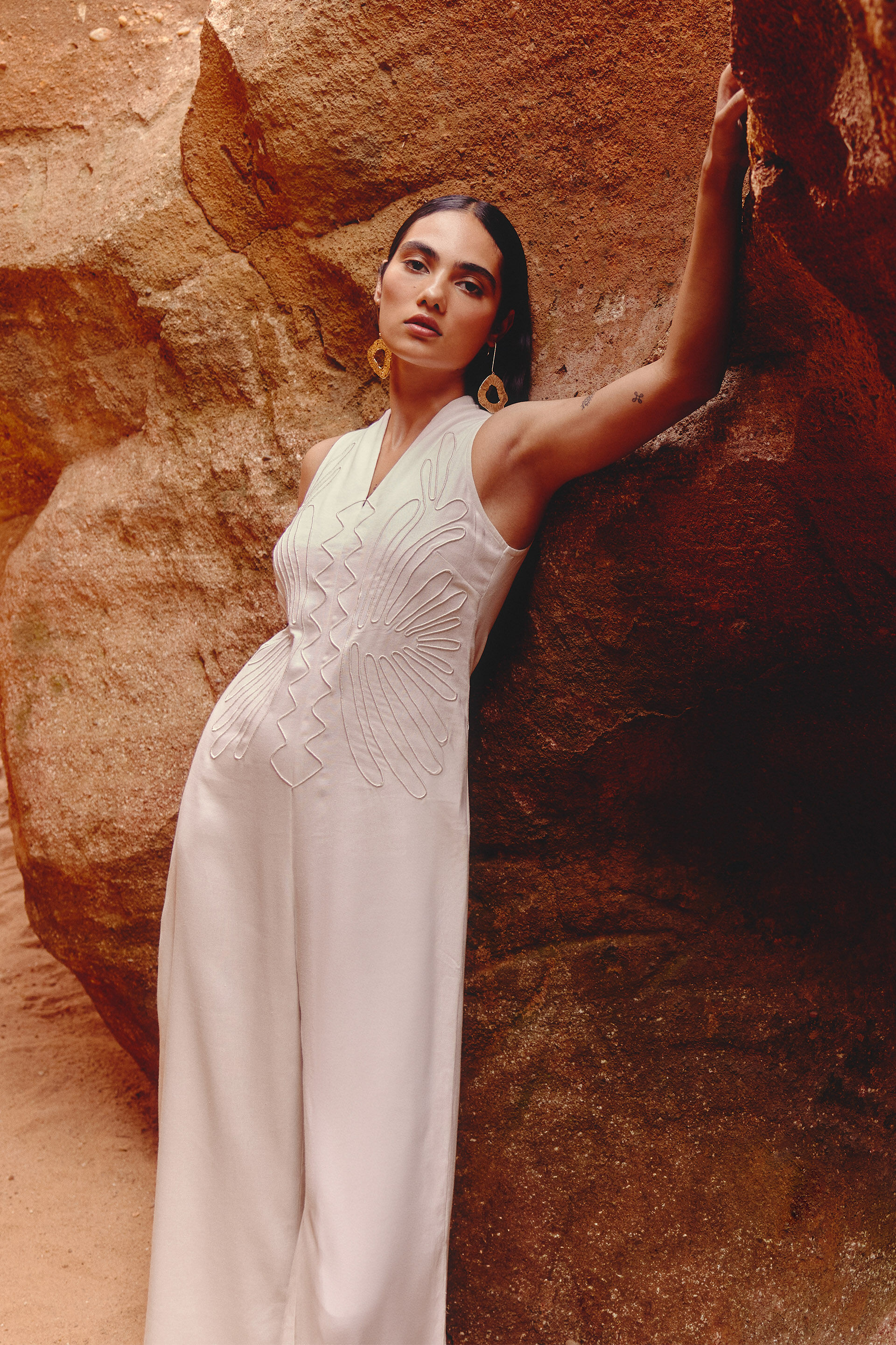 Alon Jumpsuit, Off White, image 3